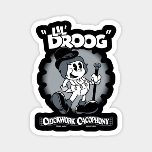 Lil Droog - Vintage Cartoon Rubberhose Clockwork Magnet