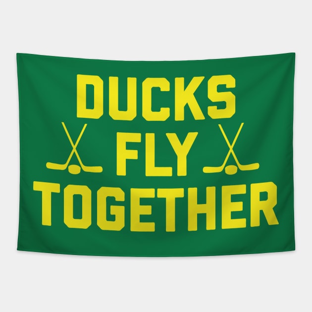 Ducks Fly Together Tapestry by geekingoutfitters