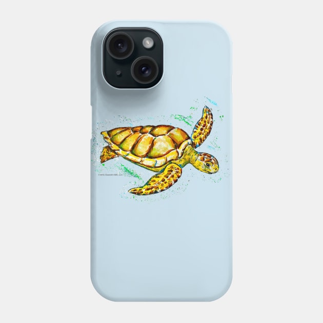 Sea Turtle Phone Case by EssexArt_ABC