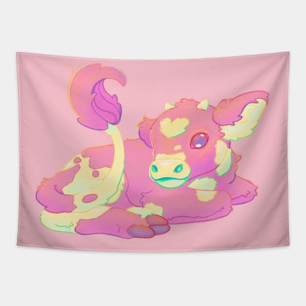 Pink Calf Tapestry by BubblegumGoat