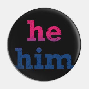 Bisexual He Him Pronouns Pin