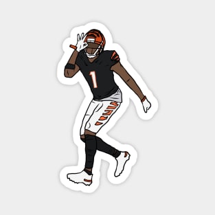 Ja'Marr Chase Celebration 3 Magnet