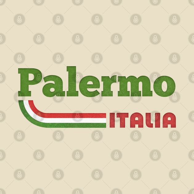 Palermo, Italia // Retro Italian Region Design by DankFutura