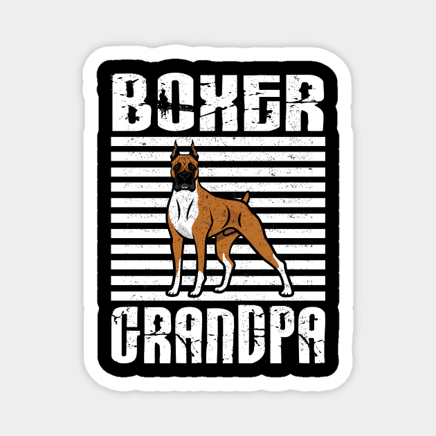 Boxer Grandpa Proud Dogs Magnet by aaltadel