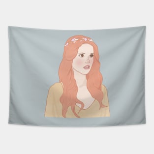 Pastel color girl Tapestry