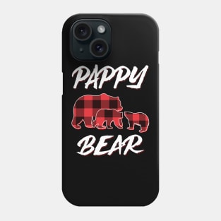 Pappy Bear Red Plaid Christmas Pajama Matching Family Gift Phone Case