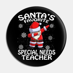 Santas Favorite Special Needs Teacher Christmas Pin