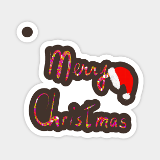 Colorful Merry Christmas Magnet