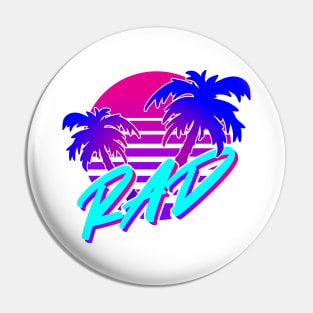 Rad 80s Sunset Pin