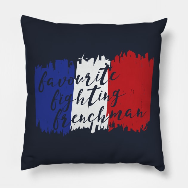 Favourite Fighting Frenchman Pillow by savvymavvy