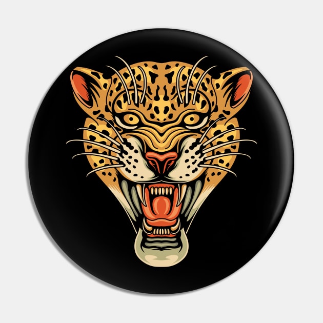 Head leopard tattoo Pin by Abrom Rose