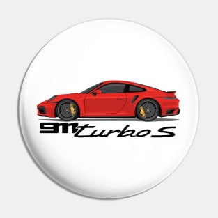 supercar 911 turbo s 992 red Pin