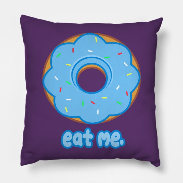 Eat Me Donut Pillow by rachybattlebot