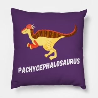 Fun Pachycephalosaurus Dinosaur Design Pillow