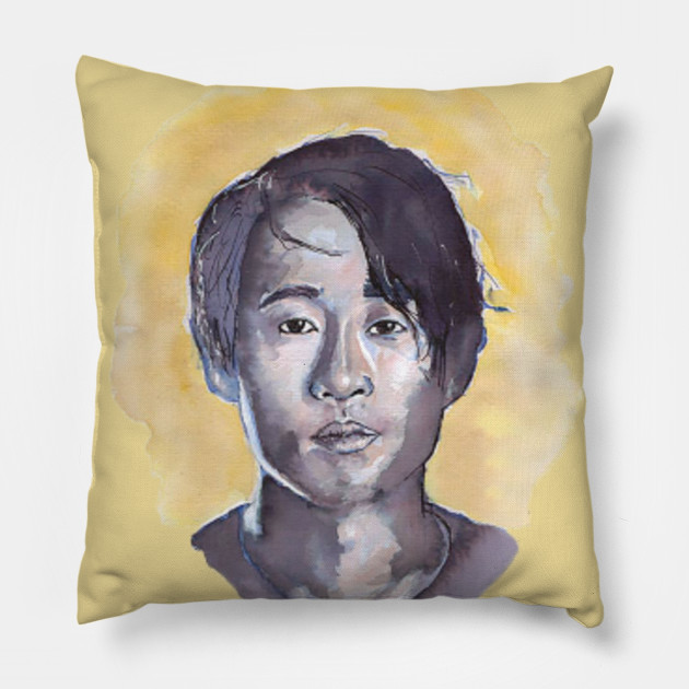 The Walking Dead Steven Yeun Glenn The Walking Dead Pillow