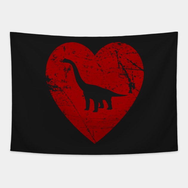 I Love Dinosaurs Brontosaurus T Shirt Tapestry by Gavinstees