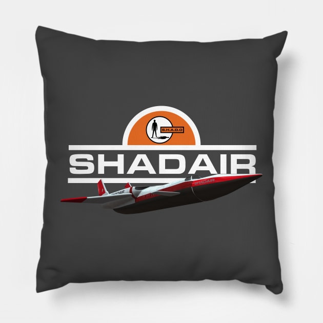 UFO SHADO Shadair Pillow by Meta Cortex