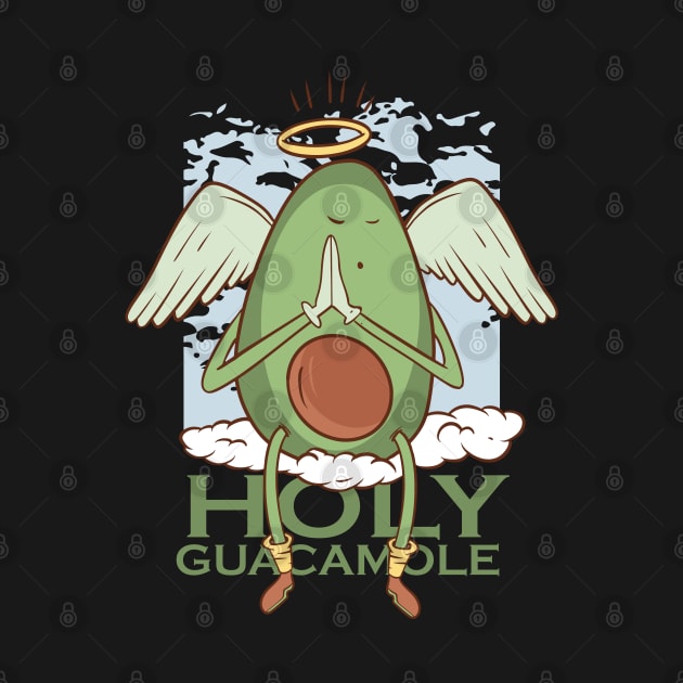 Funny Holy Guacamole Avocado Angel by HiFi Tees