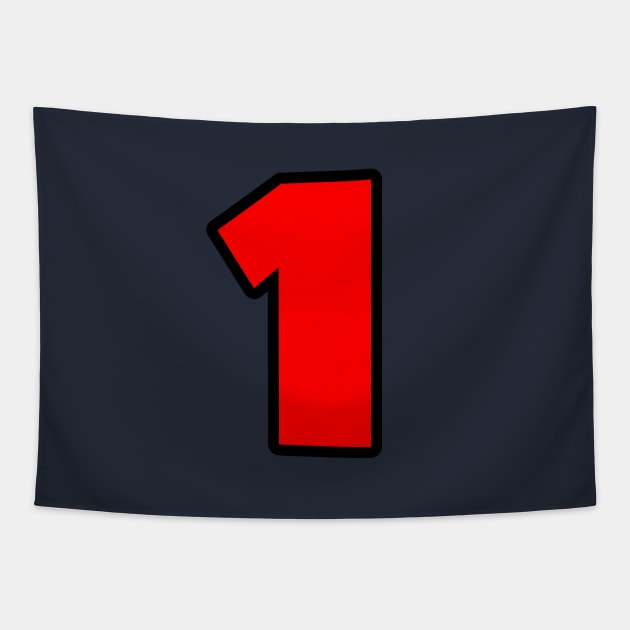 Max Verstappen Number 1 2022 F1 World Champion Tapestry by Rebel Merch