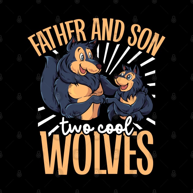 Cool wolves - father and son by Modern Medieval Design