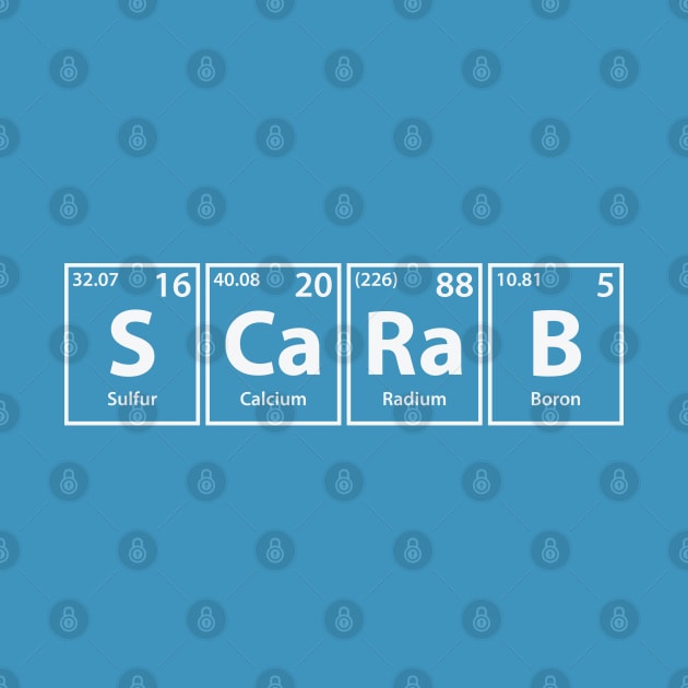 Scarab (S-Ca-Ra-B) Periodic Elements Spelling by cerebrands