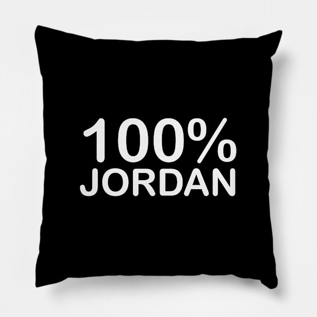 Jordan Name, father of the groom gifts from daughter in law. Pillow by BlackCricketdesign