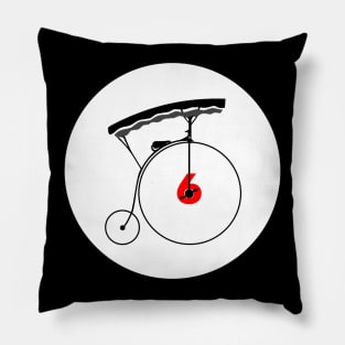 Penny Farthing Pillow