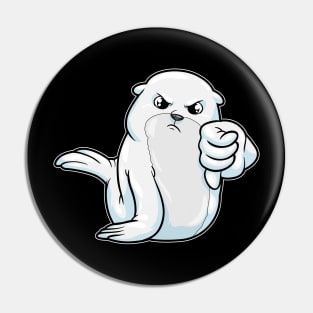 Seal with Thumb down Pin