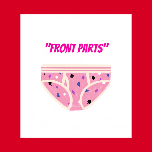 RWQ "Front Parts" underwear alternative design by ReallyWeirdQuestionPodcast