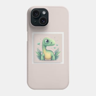 Dinas Abenteuer - Ein Branchiosaurus unter den Dinosauriern Phone Case