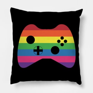 Video Game Controller LGBTQIA Gamer Pillow