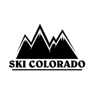 Ski Colorado Mountain Outline T-Shirt