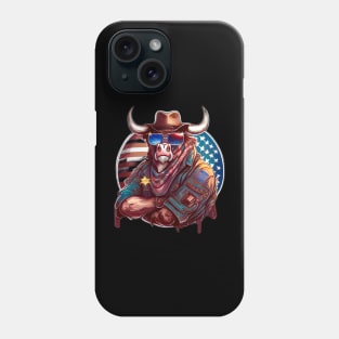 Patriot bull cow Phone Case