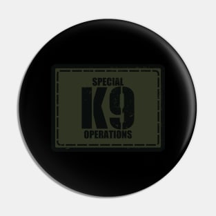 K9 Special Operations Subdued Patch (Distressed) Pin