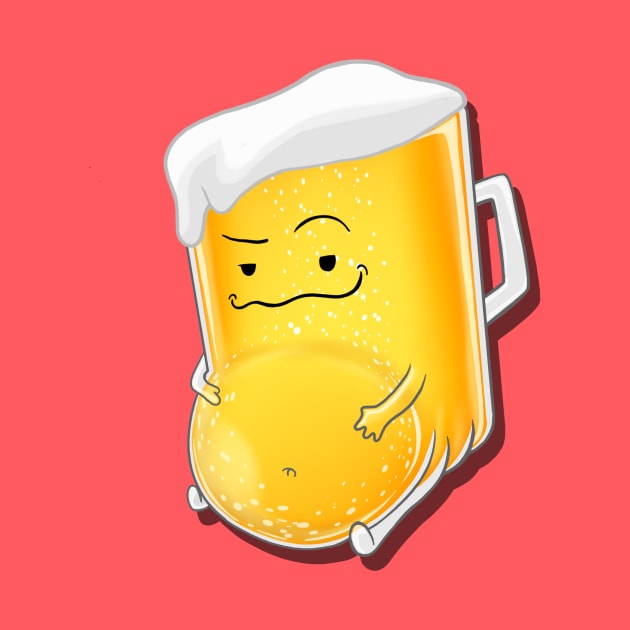 Beer Belly by WeFlaps Comics Merch