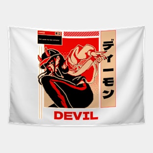 DEVIL ANIME GIRL Tapestry