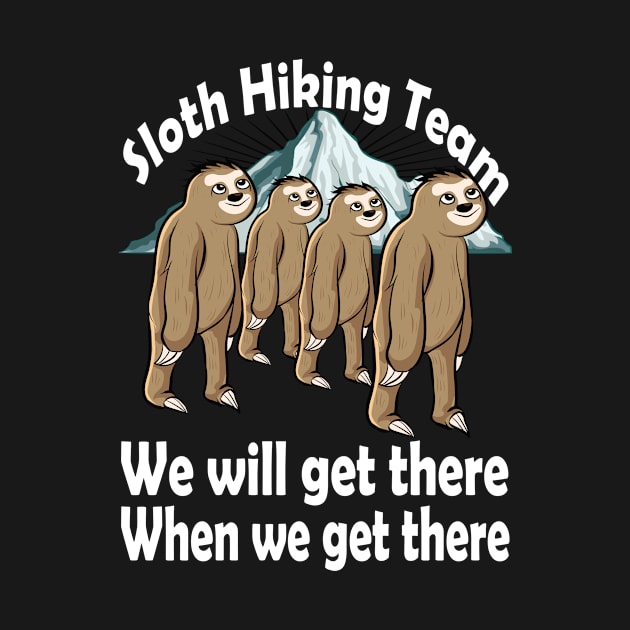 Sloth Hiking Team by Jackys Design Room