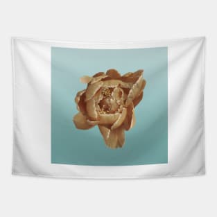 Peony - Neutral Floral and Blue Ombre Tapestry