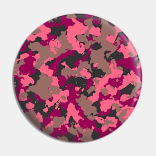 Dark Pink Camouflage Pin