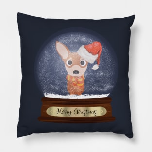 Chihuahua Christmas Gift Pillow