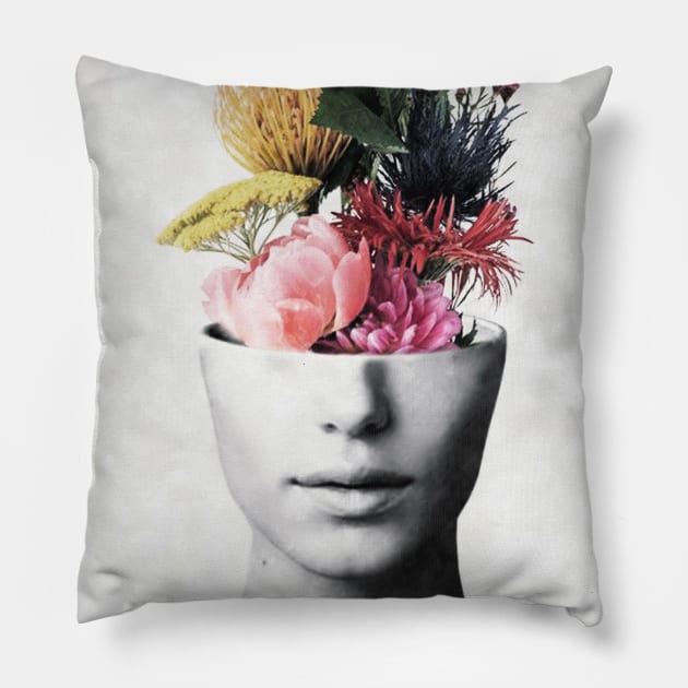 Flowery beauty Pillow by Underdott