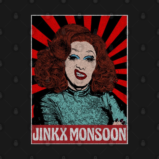 Vintage Jinkx Monsoon Pop Art by Motor Lipat