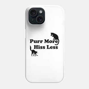 Lispe Cats Purr More Hiss Less Phone Case