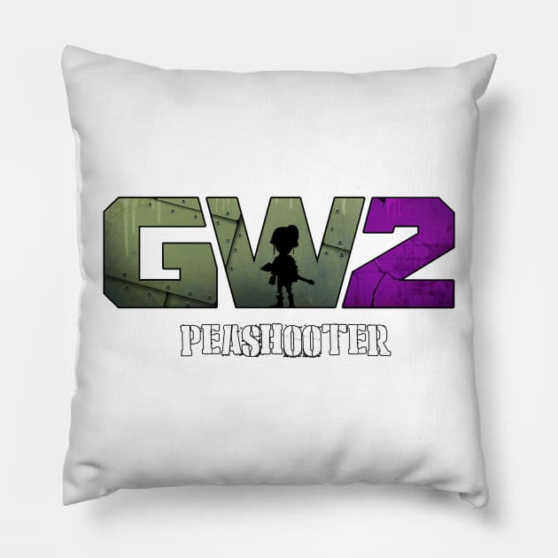 Proud Peashooter Pillow by LadyKillian