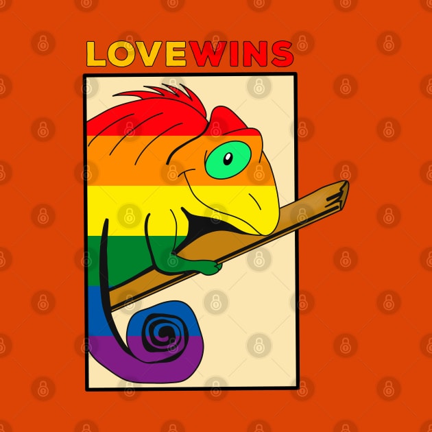 Love Wins Chameleon by DiegoCarvalho