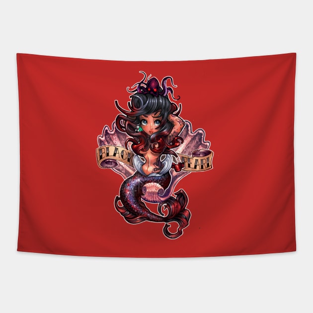 black pearl Tapestry by Tim_Shumate_Illustrations