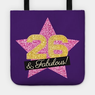 26th Birthday Gifts Women Fabulous - Pink Gold Tote