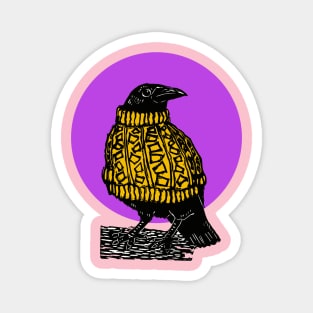 Bejumpered Crow on Purple Magnet