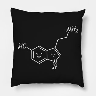 Cute Serotonin Molecule Pillow