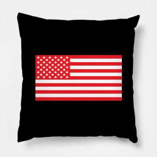 Canadian American Flag Pillow